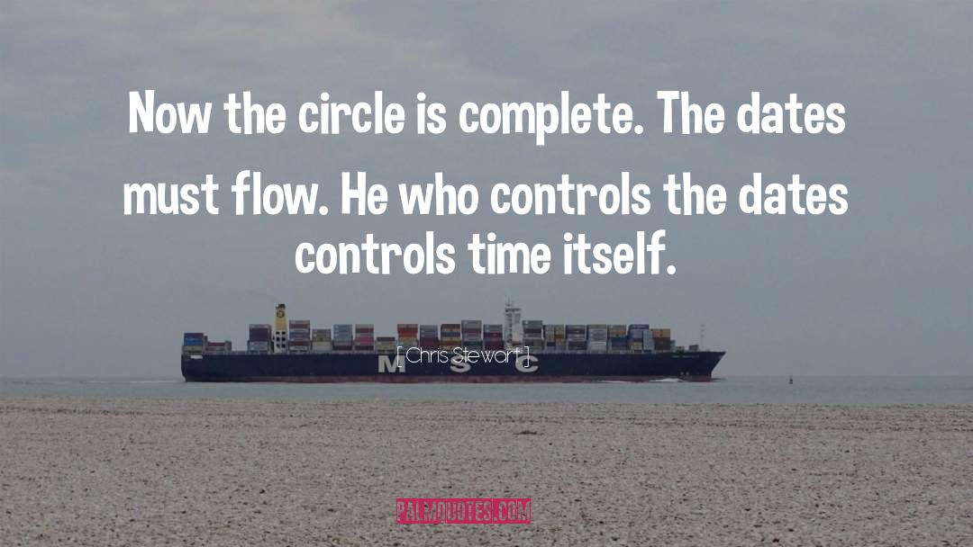 Chris Stewart Quotes: Now the circle is complete.
