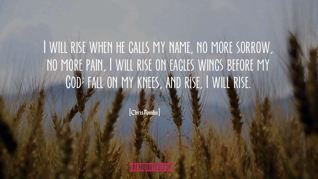 Chris Tomlin Quotes: I will rise when he