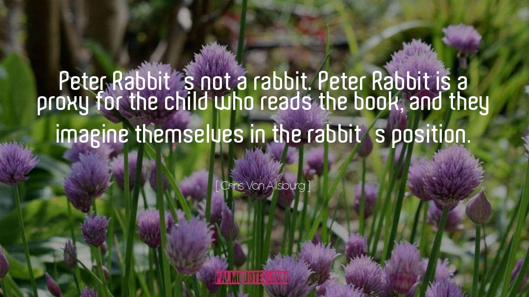 Chris Van Allsburg Quotes: Peter Rabbit's not a rabbit.