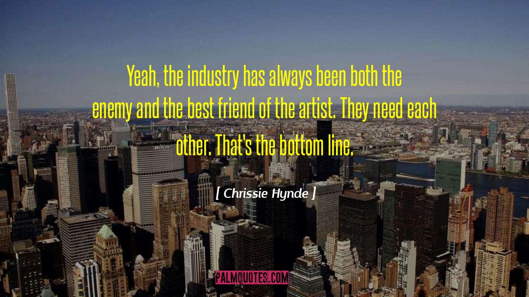 Chrissie Hynde Quotes: Yeah, the industry has always