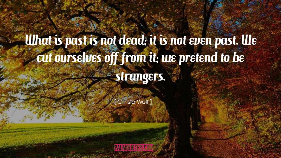 Christa Wolf Quotes: What is past is not