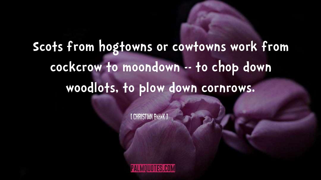 Christian Bök Quotes: Scots from hogtowns or cowtowns
