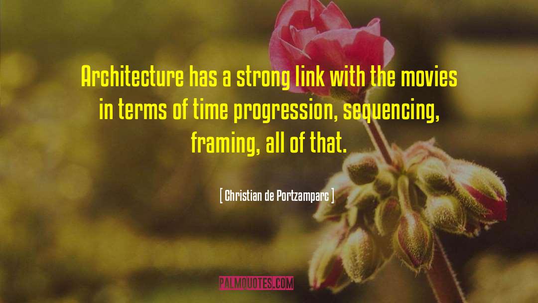 Christian De Portzamparc Quotes: Architecture has a strong link