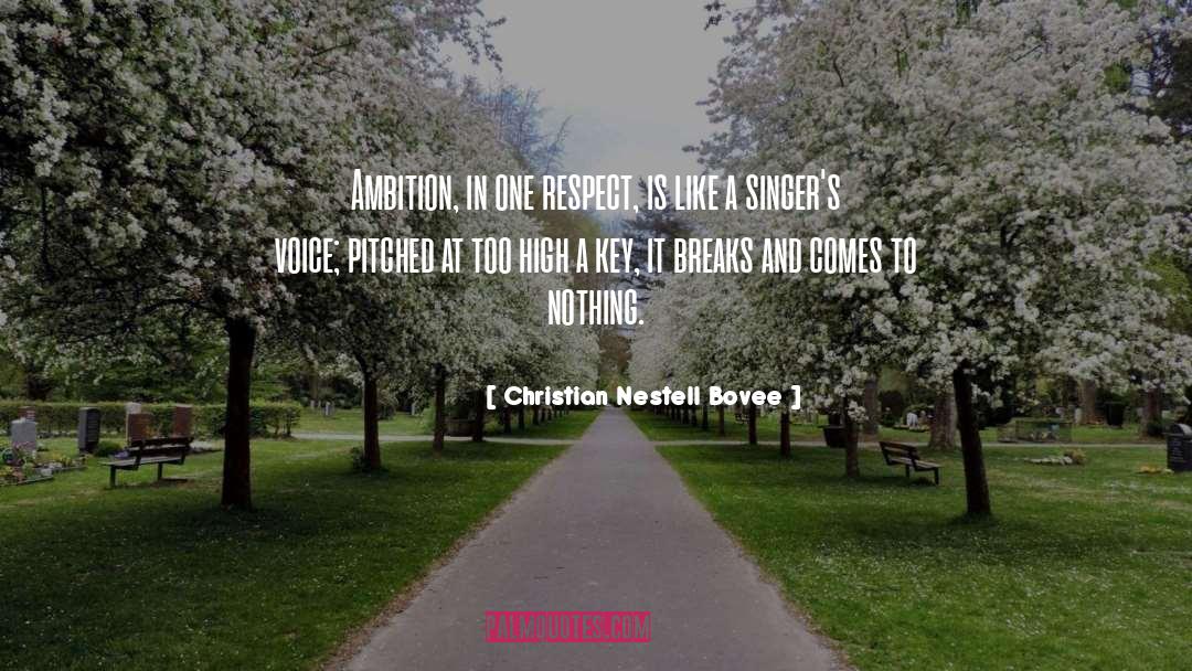 Christian Nestell Bovee Quotes: Ambition, in one respect, is