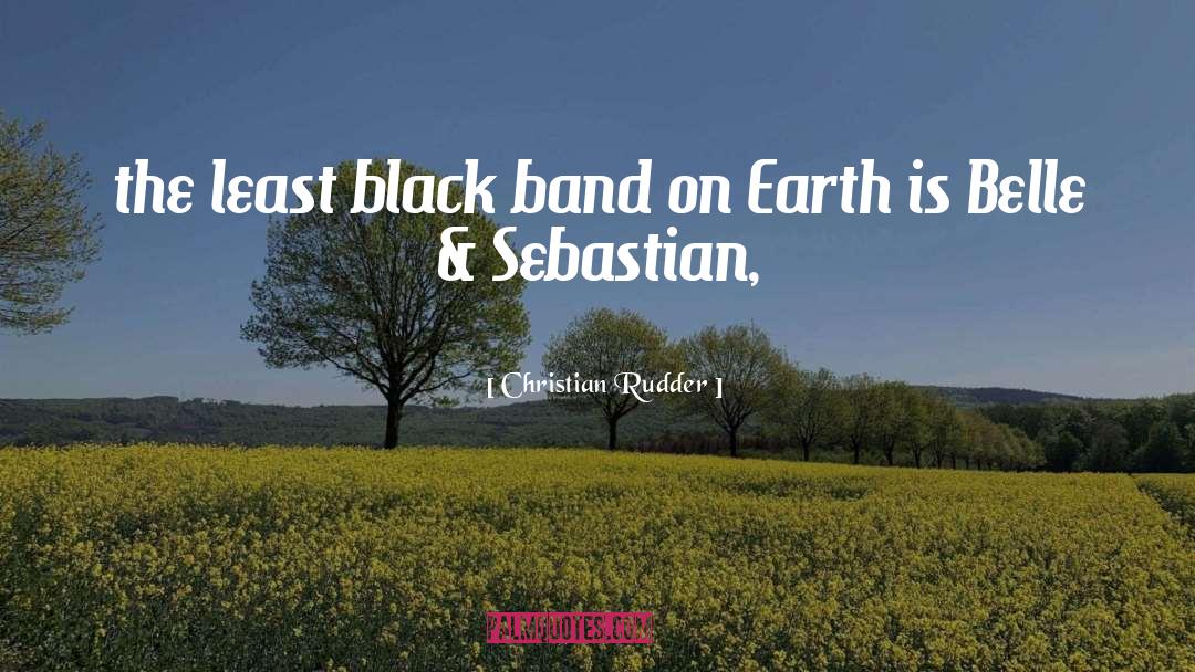 Christian Rudder Quotes: the least black band on