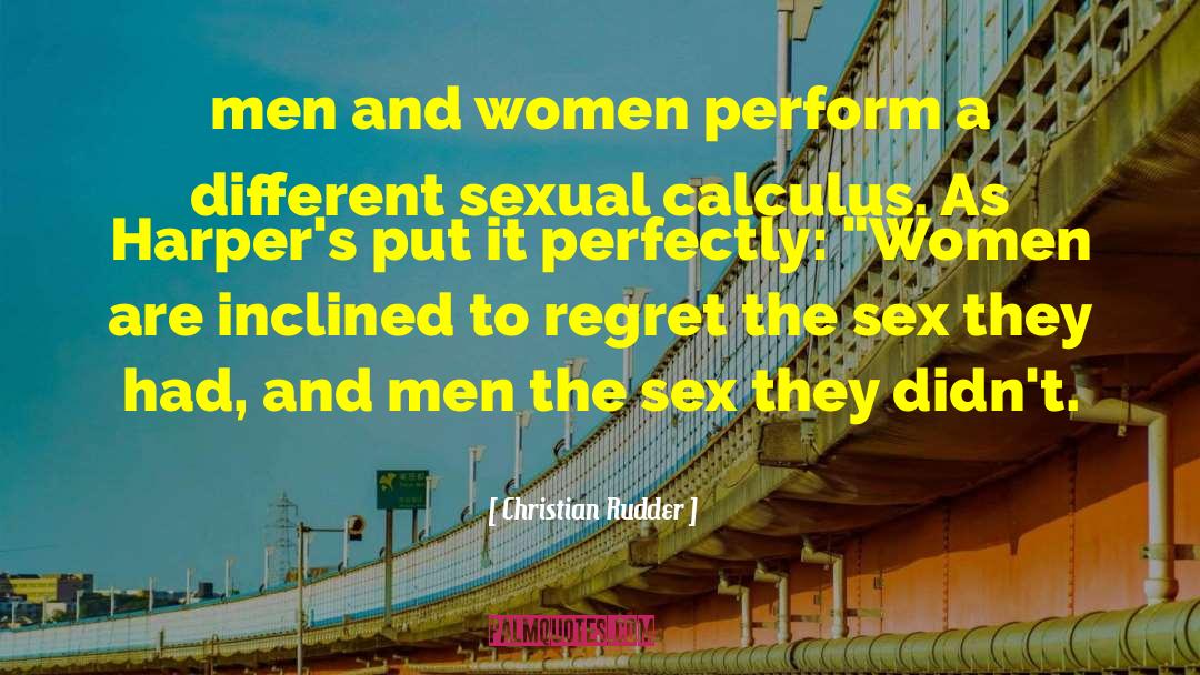 Christian Rudder Quotes: men and women perform a