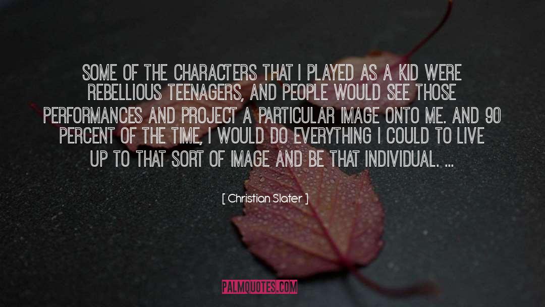 Christian Slater Quotes: Some of the characters that