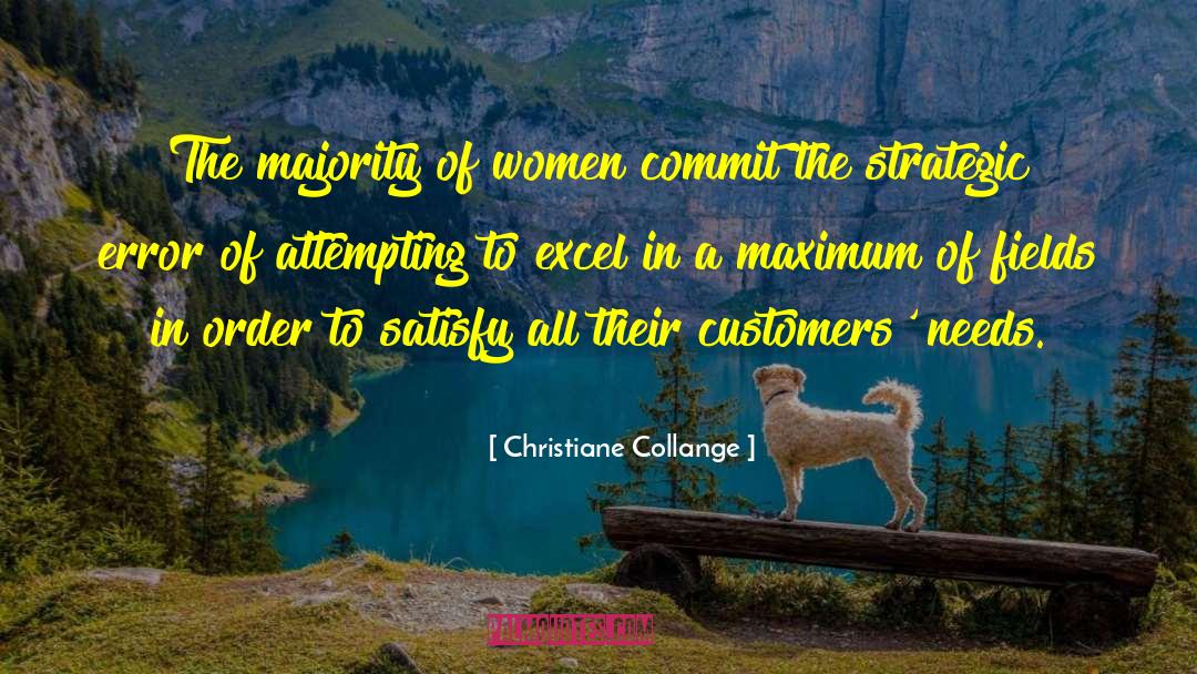 Christiane Collange Quotes: The majority of women commit