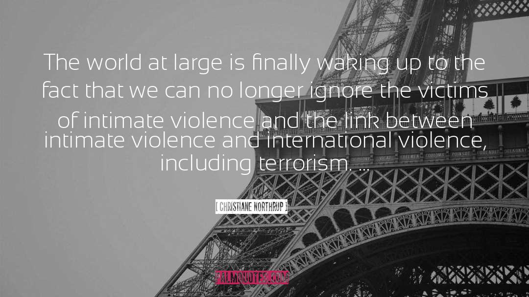 Christiane Northrup Quotes: The world at large is