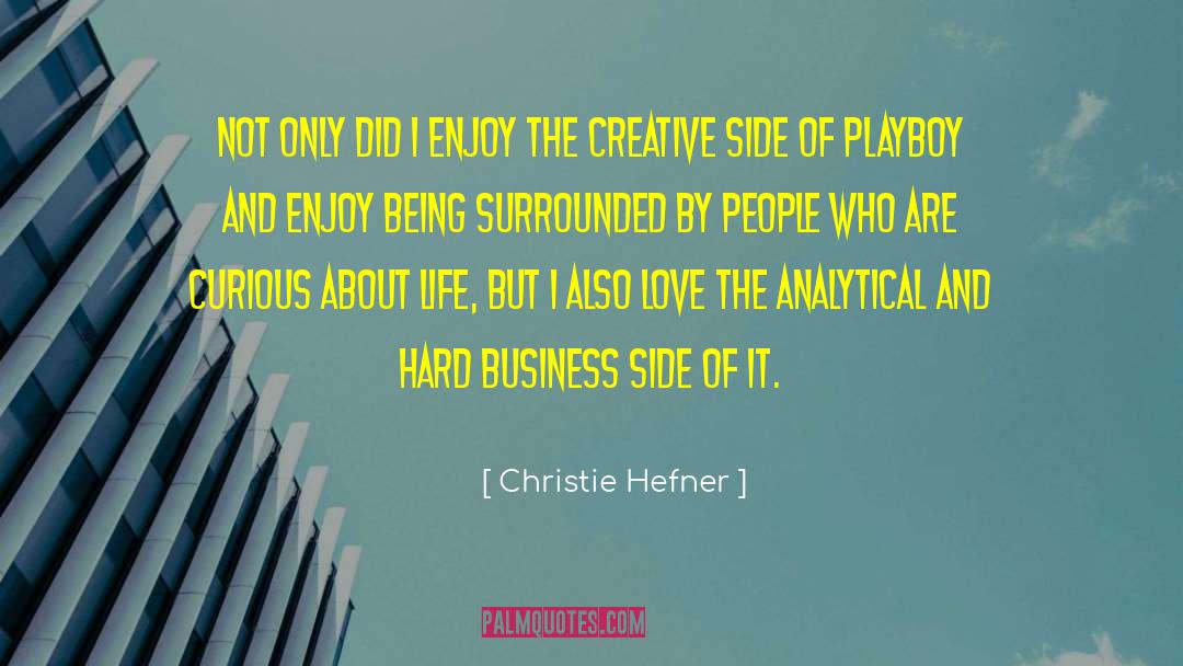 Christie Hefner Quotes: Not only did I enjoy