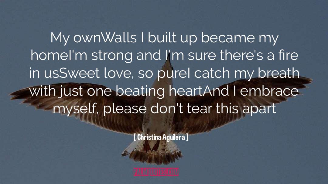 Christina Aguilera Quotes: My own<br>Walls I built up