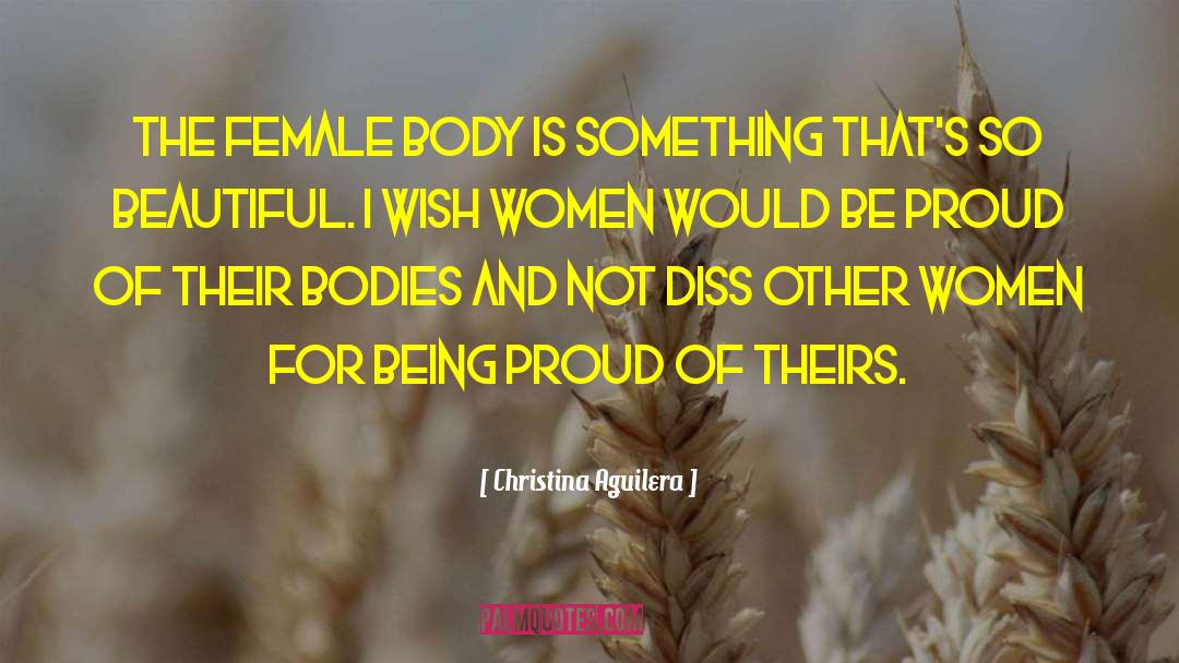 Christina Aguilera Quotes: The female body is something