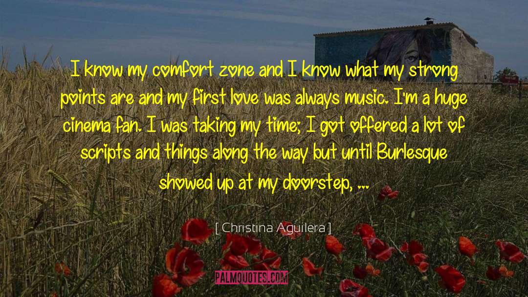 Christina Aguilera Quotes: I know my comfort zone