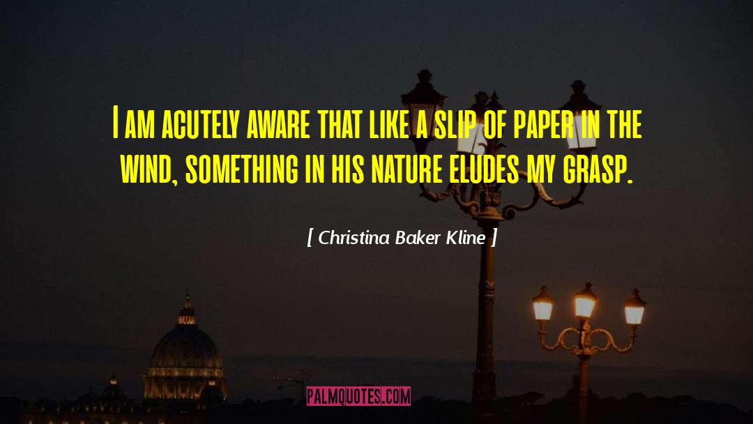 Christina Baker Kline Quotes: I am acutely aware that