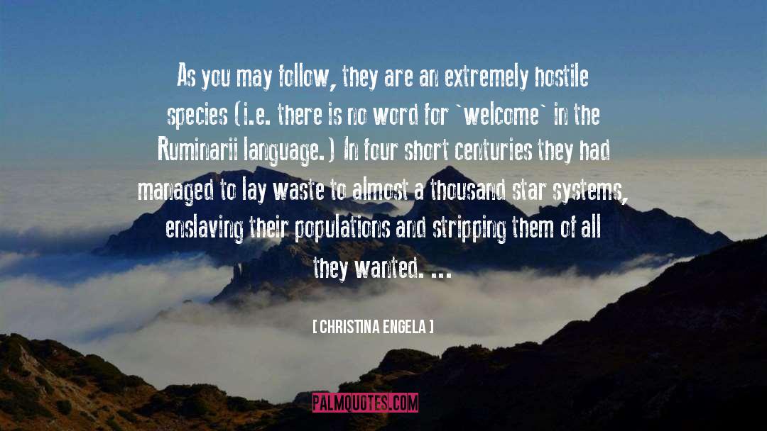 Christina Engela Quotes: As you may follow, they