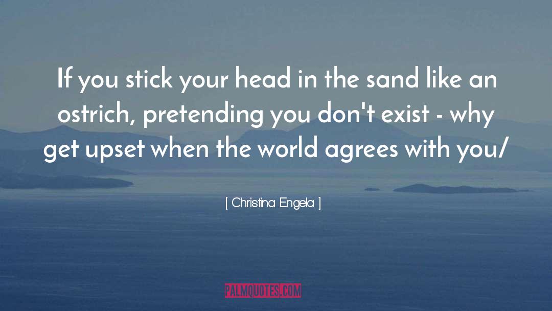Christina Engela Quotes: If you stick your head
