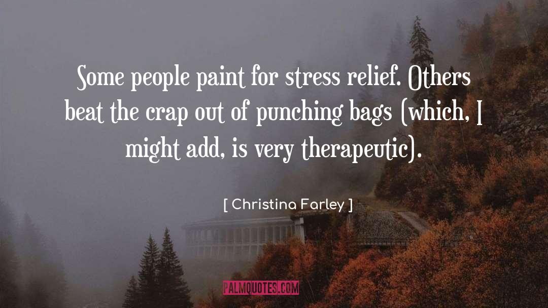 Christina Farley Quotes: Some people paint for stress