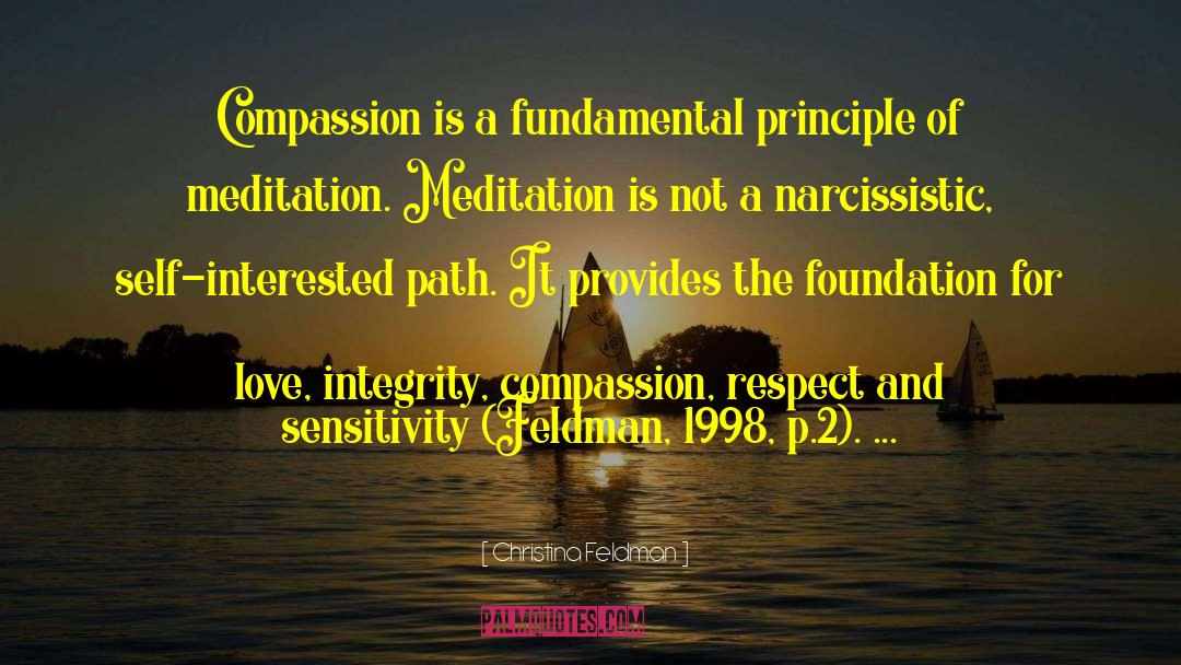 Christina Feldman Quotes: Compassion is a fundamental principle