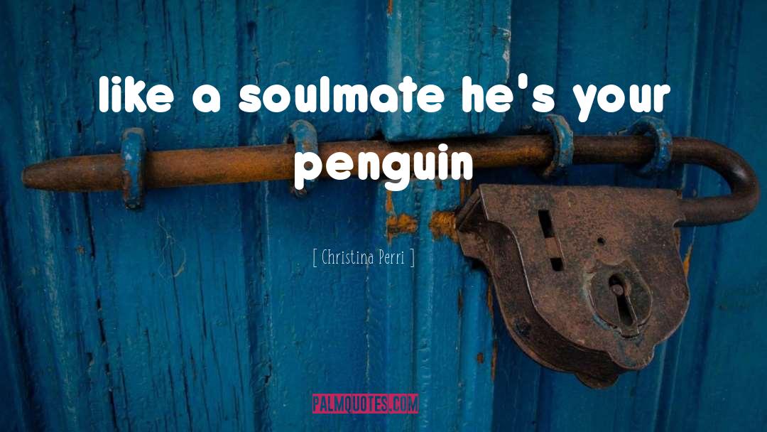 Christina Perri Quotes: like a soulmate he's your