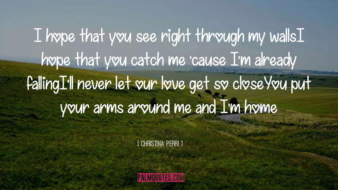 Christina Perri Quotes: I hope that you see