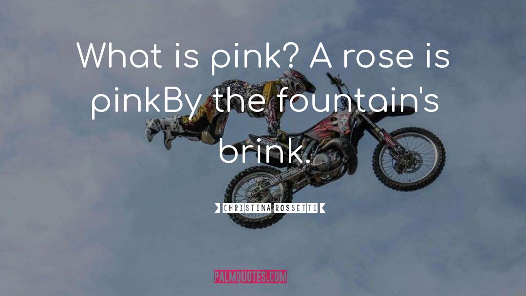 Christina Rossetti Quotes: What is pink? A rose