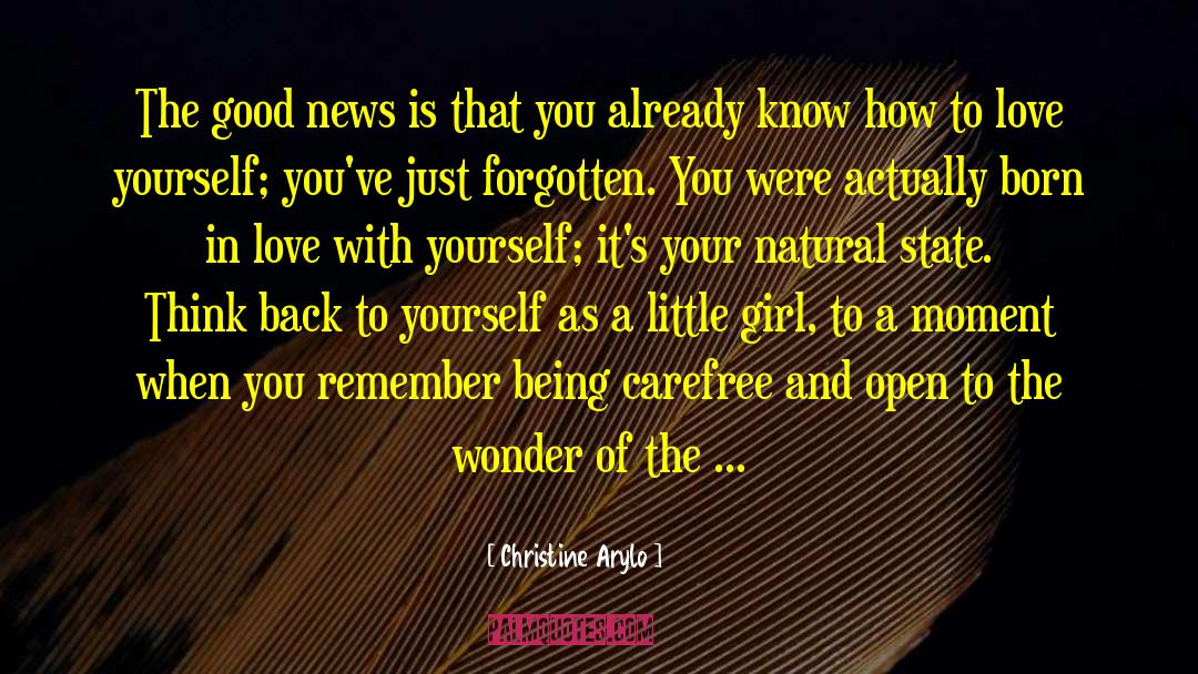 Christine Arylo Quotes: The good news is that