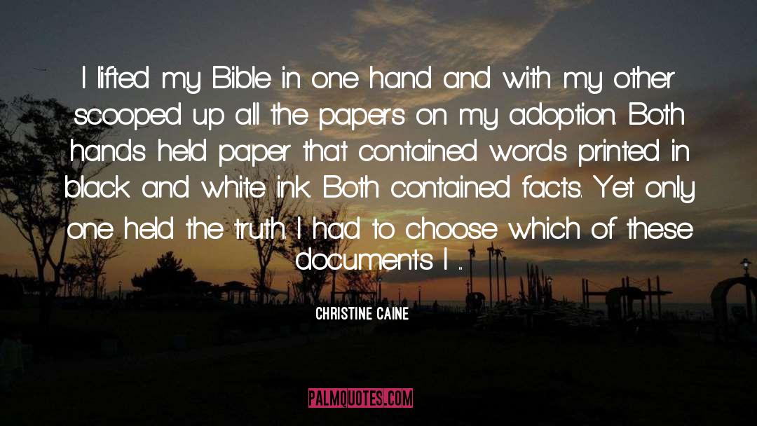 Christine Caine Quotes: I lifted my Bible in
