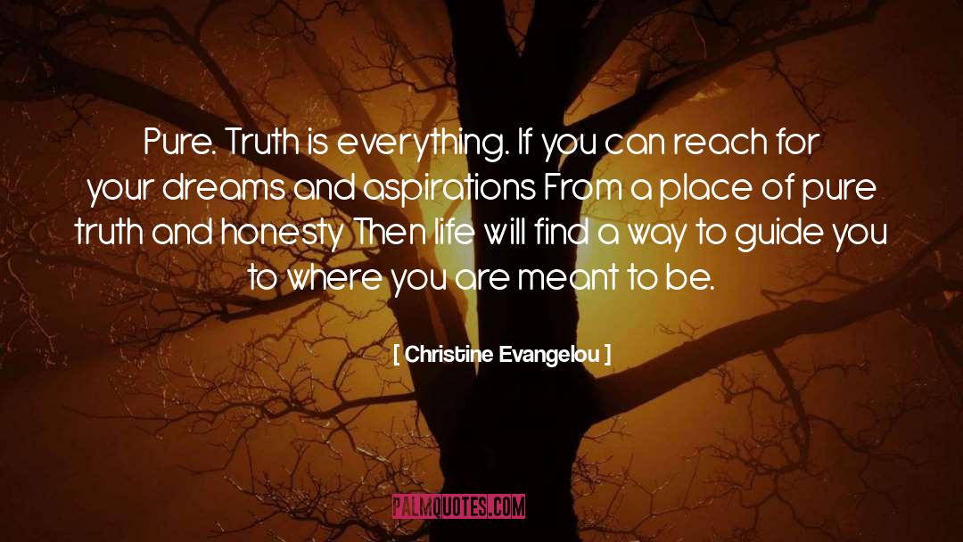 Christine Evangelou Quotes: Pure. <br /><br />Truth is