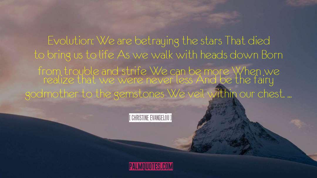Christine Evangelou Quotes: Evolution: <br /><br />We are