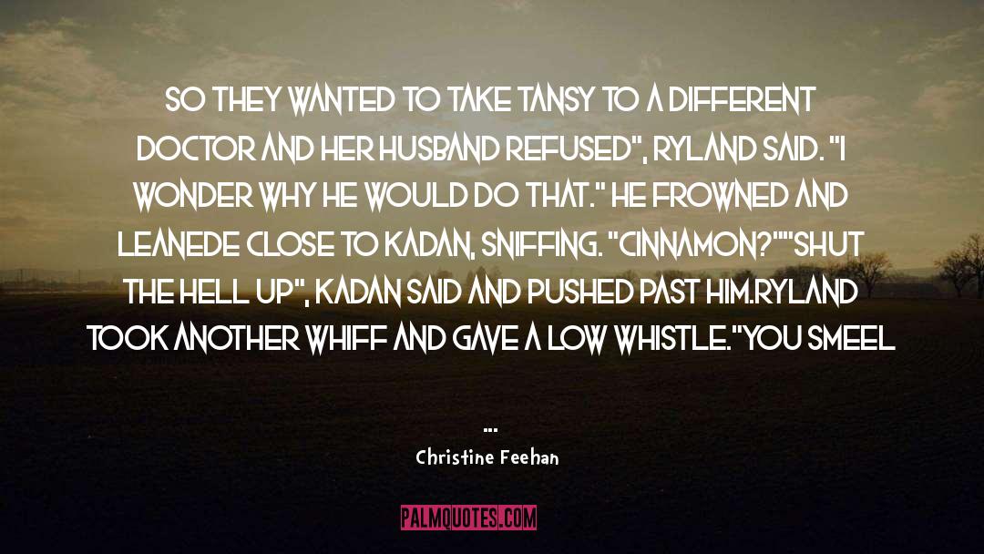 Christine Feehan Quotes: So they wanted to take