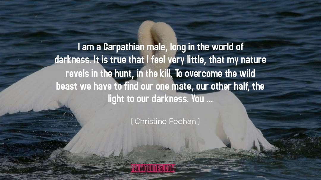 Christine Feehan Quotes: I am a Carpathian male,