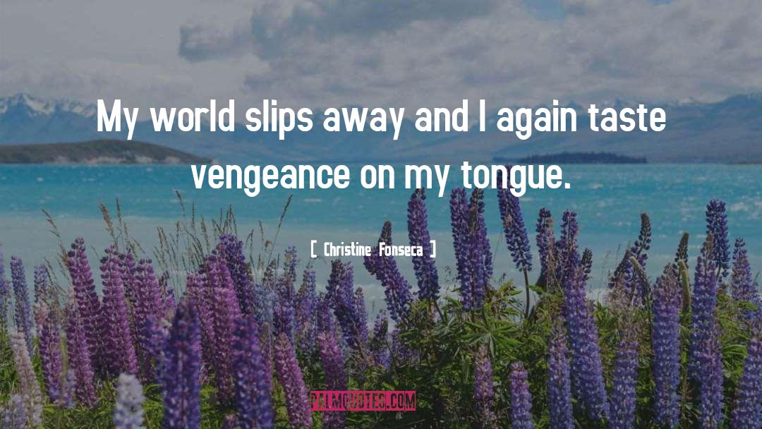 Christine Fonseca Quotes: My world slips away and