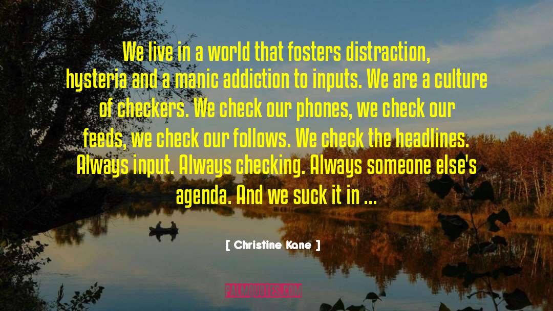 Christine Kane Quotes: We live in a world