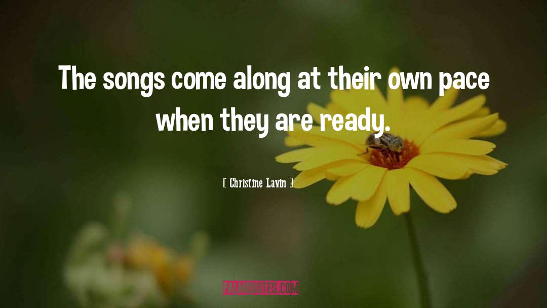 Christine Lavin Quotes: The songs come along at