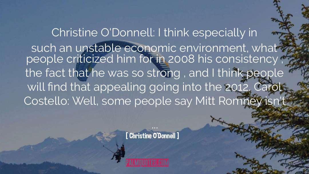 Christine O'Donnell Quotes: Christine O'Donnell: I think especially