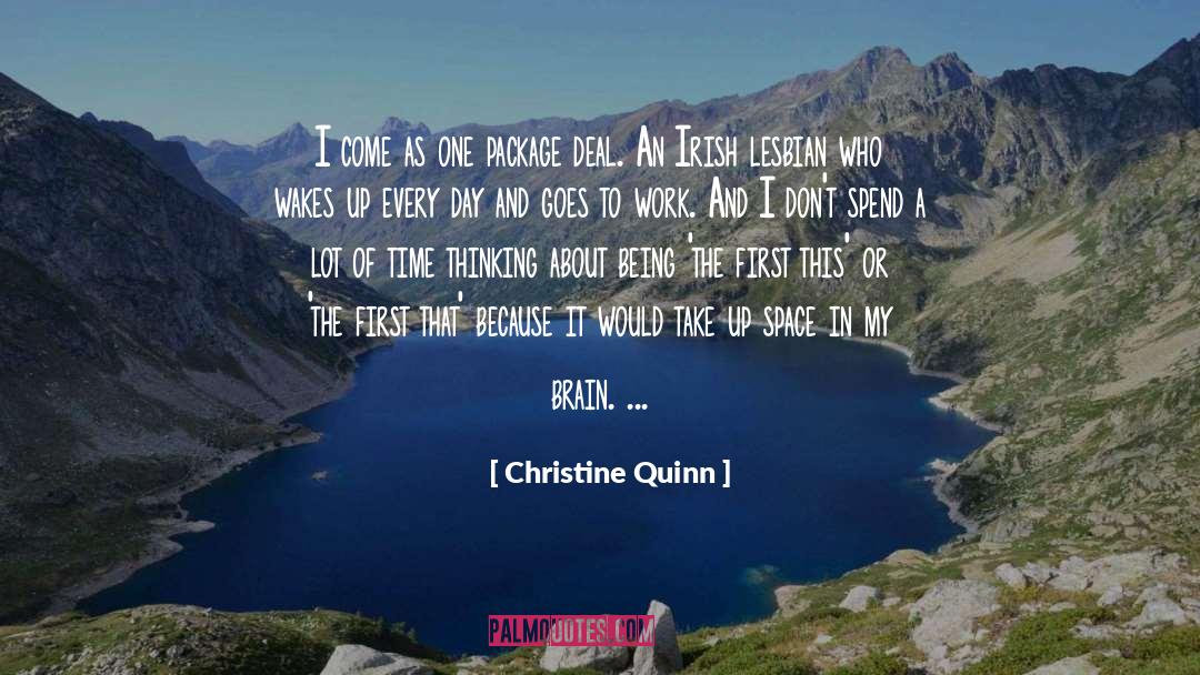 Christine Quinn Quotes: I come as one package