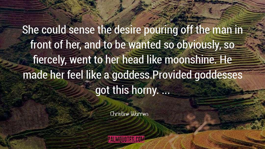 Christine Warren Quotes: She could sense the desire