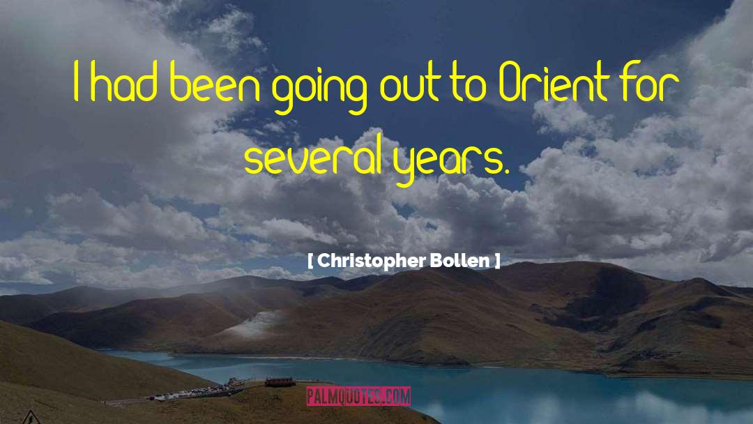 Christopher Bollen Quotes: I had been going out