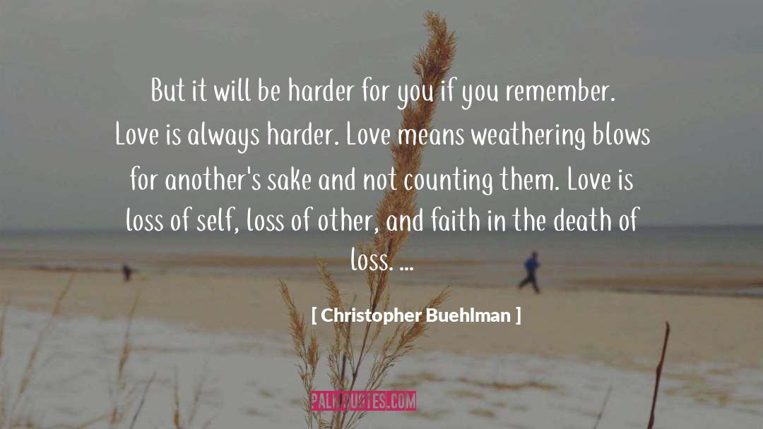 Christopher Buehlman Quotes: But it will be harder
