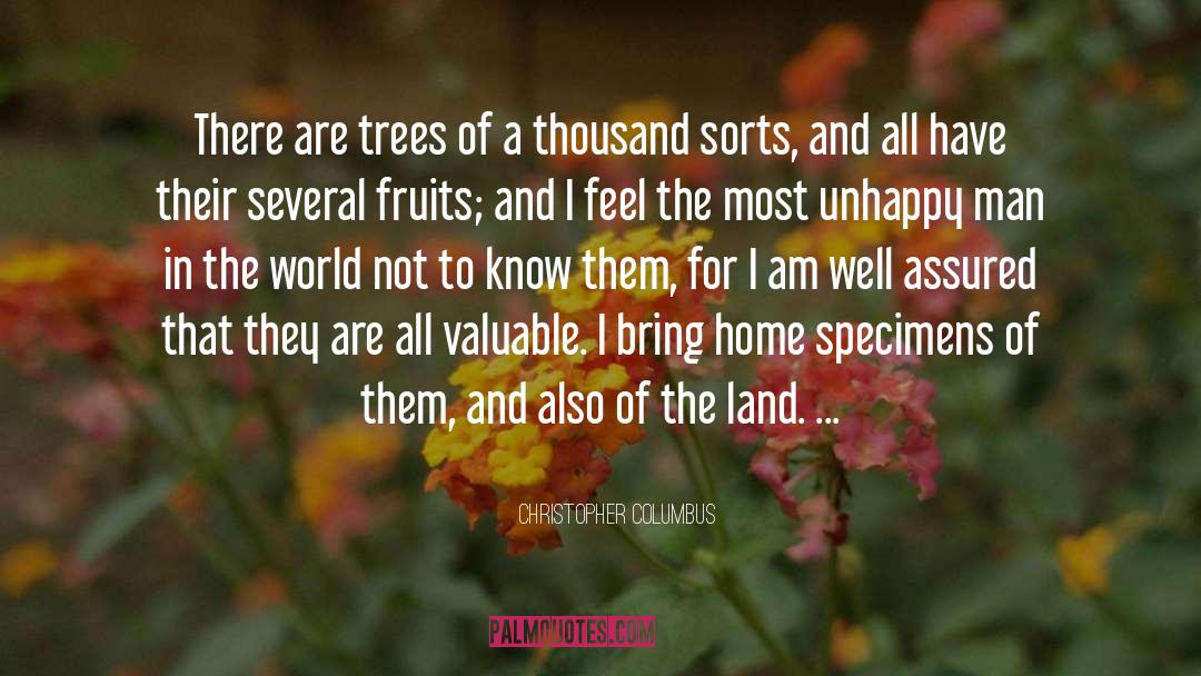 Christopher Columbus Quotes: There are trees of a