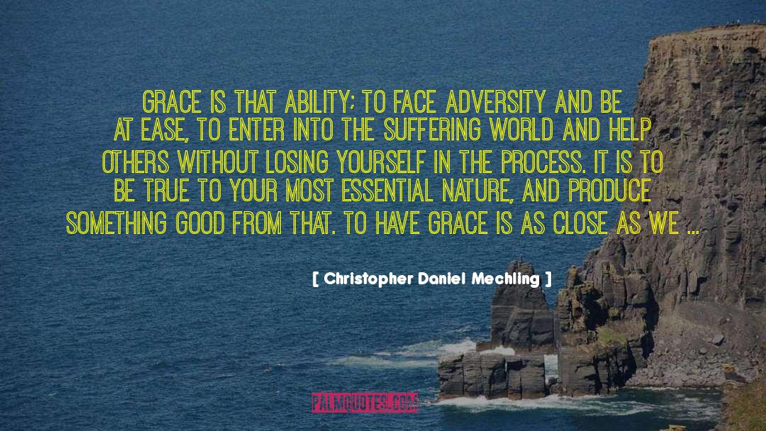 Christopher Daniel Mechling Quotes: Grace is that ability; to