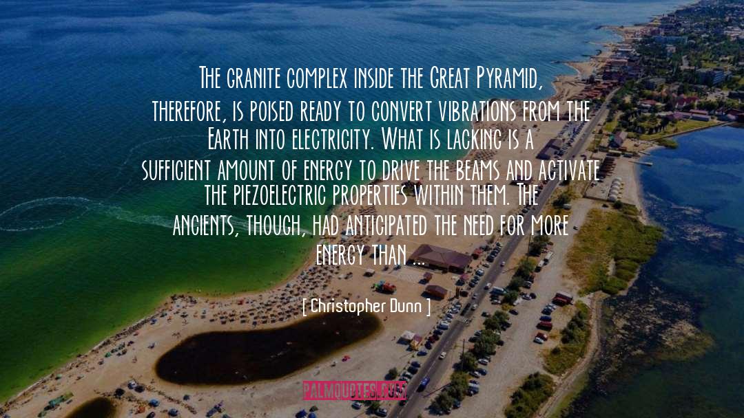 Christopher Dunn Quotes: The granite complex inside the