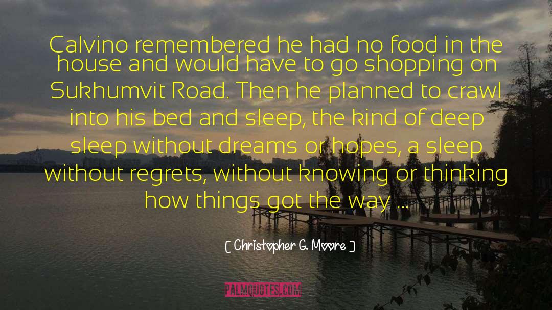 Christopher G. Moore Quotes: Calvino remembered he had no