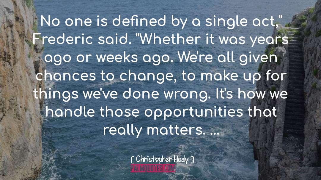 Christopher Healy Quotes: No one is defined by