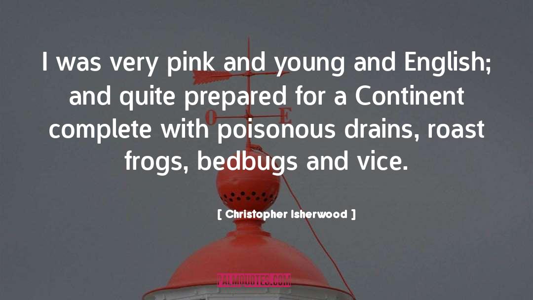 Christopher Isherwood Quotes: I was very pink and