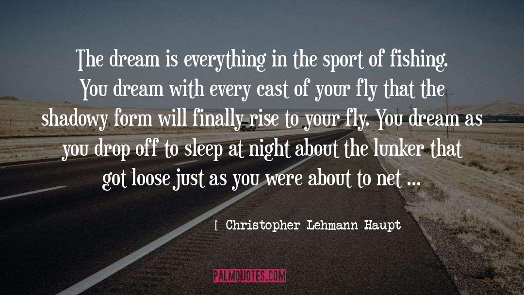 Christopher Lehmann-Haupt Quotes: The dream is everything in