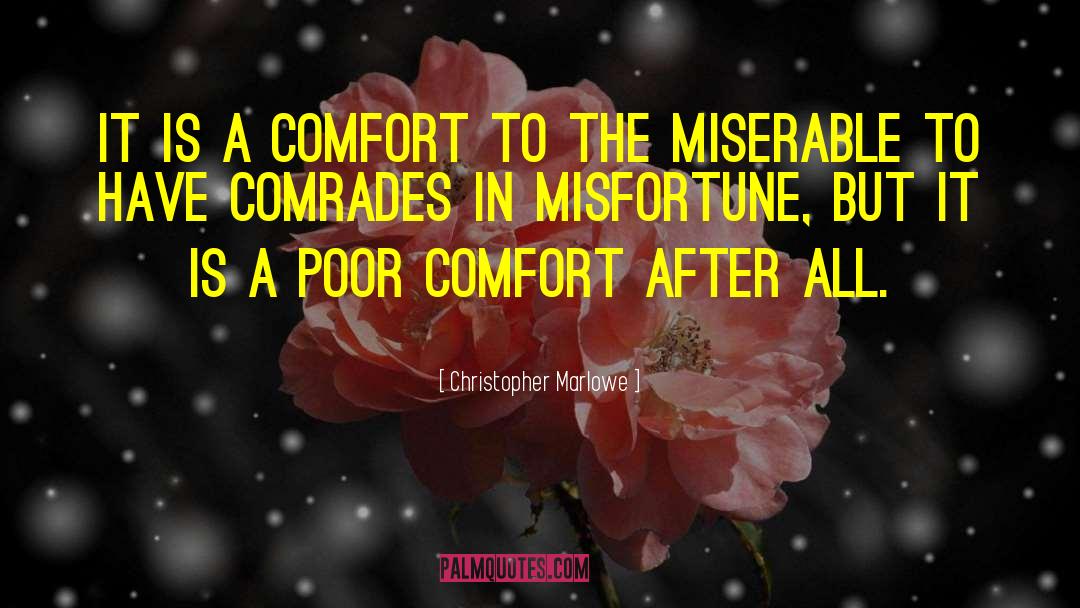 Christopher Marlowe Quotes: It is a comfort to