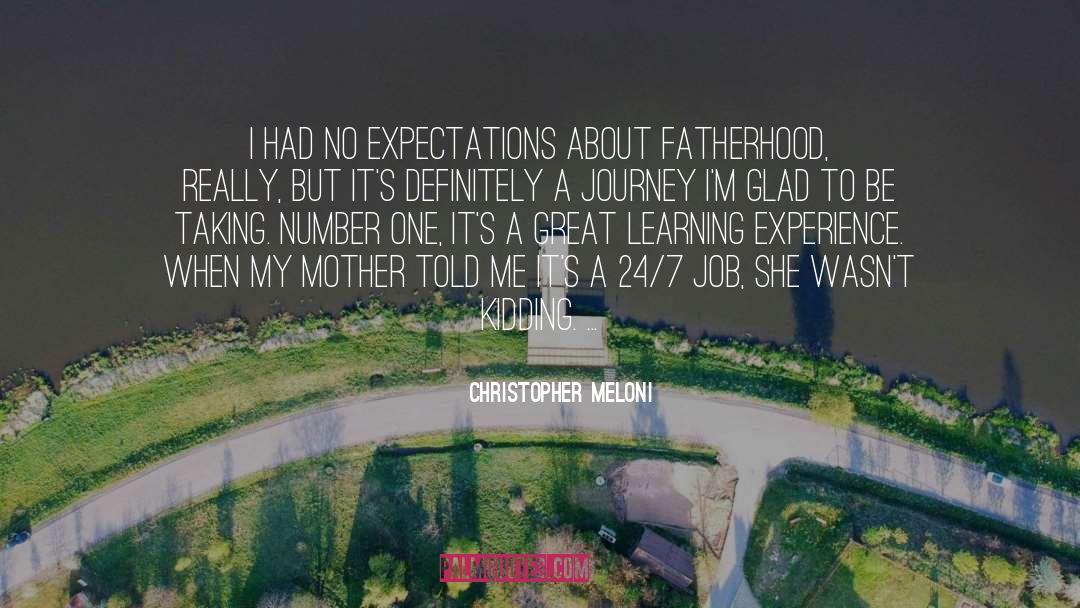 Christopher Meloni Quotes: I had no expectations about