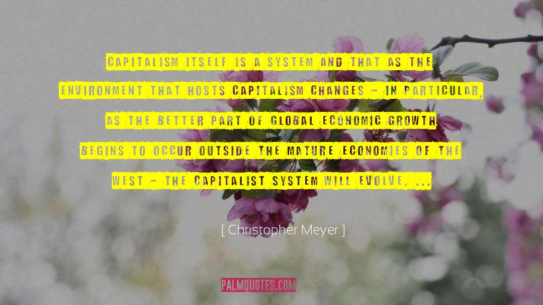 Christopher Meyer Quotes: capitalism itself is a system