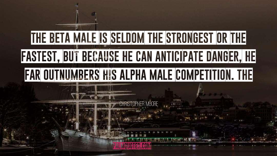 Christopher Moore Quotes: The Beta Male is seldom